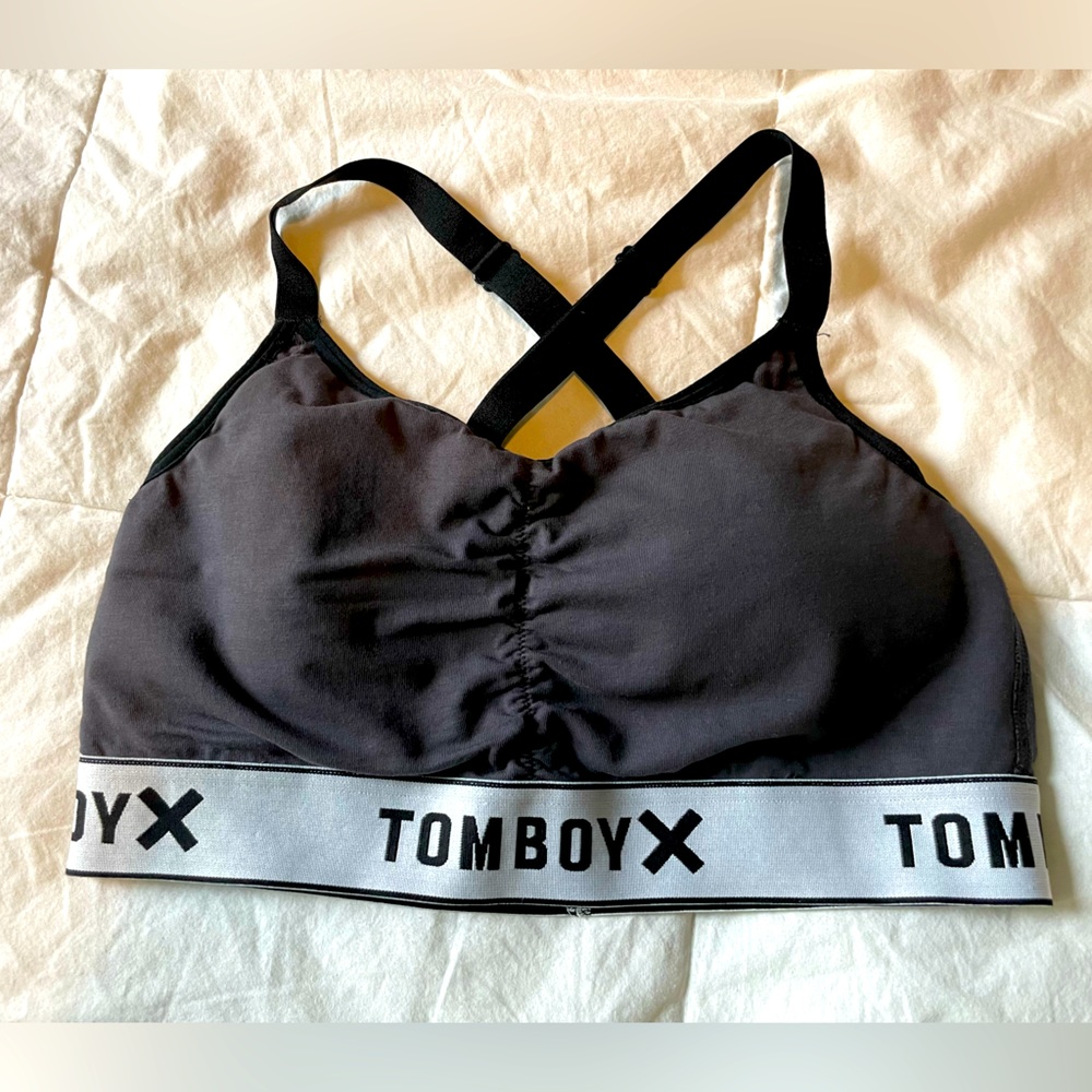 Tomboyx Adjustable Ruched Bralette size small
